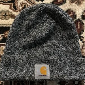 Black and White Carhartt Beanie